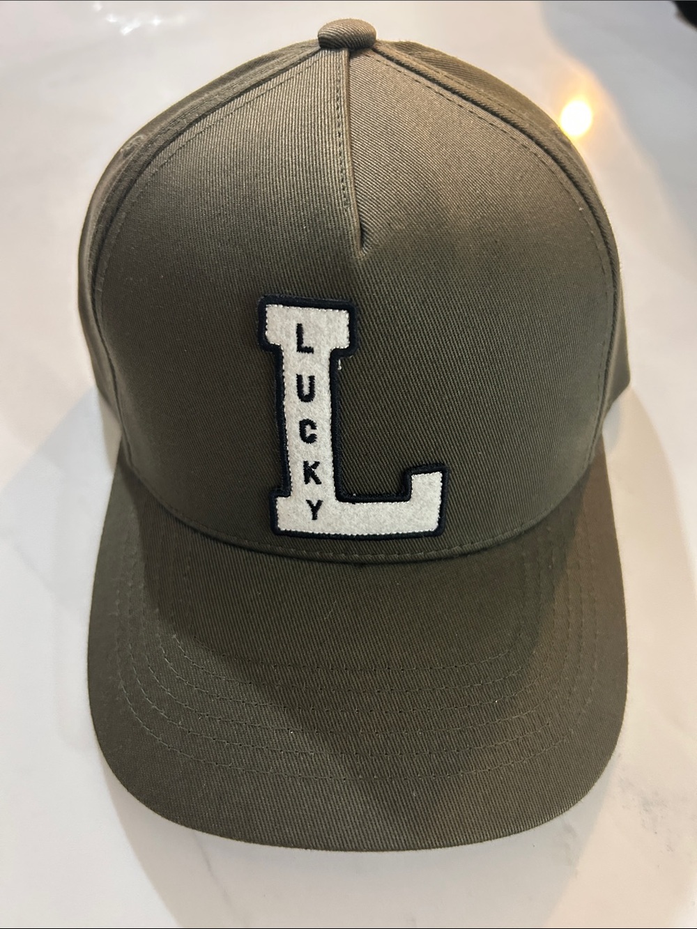 Women’s Lucky L Patch Baseball Cap - Olive